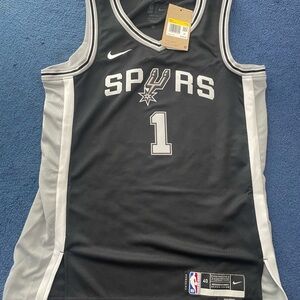 Victor Wembanyama NBA Black Icon Edition Swingman Jersey